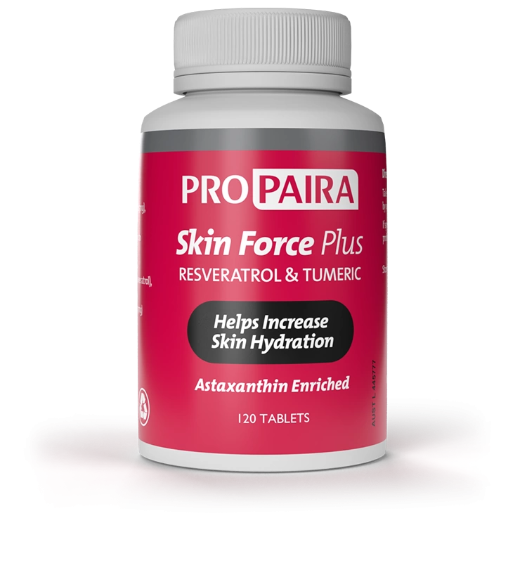 Skin Force Plus - Nicotinamide, Zinc Resveratrol & Turmeric Supplement