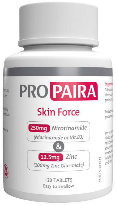 Skin Force Acne Tablet - Nicotinamide Vitamin B3 & Zinc Supplement
