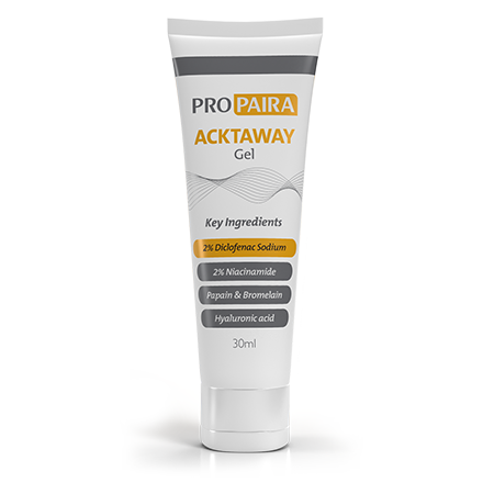 ACKTAWAY Gel For Field Sun Damaged Skin (AK) 30ml with Diclofenac Sodium