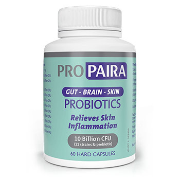 Gut-Brain-Skin Probiotics - Relieves Skin Inflammation 60 Capsules