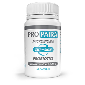 Microbiome Gut-Skin Probiotics - enhances healthy skin flora - 60 capsules
