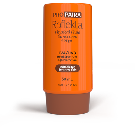 Reflekta Physical Fluid Sunscreen SPF50 50mL (Zinc Oxide single UV filter)