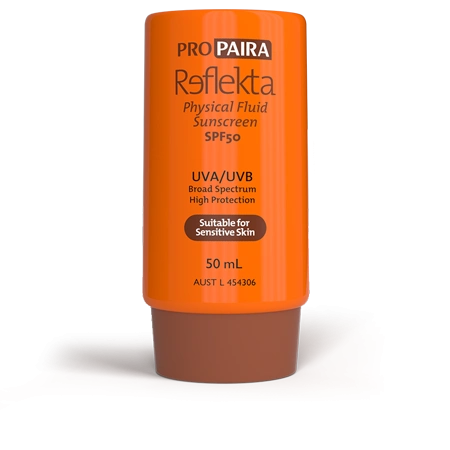 Reflekta Physical Fluid Sunscreen SPF50 50mL (Zinc Oxide single UV filter)