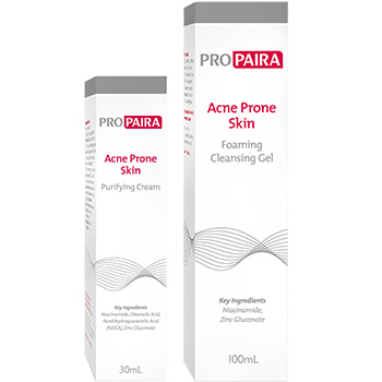 PROPAIRA Acne-Prone Skin Foaming Cleansing Gel 100ml and Purifying Cream 30ml Combo PROPAIRA Acne-Prone Skin Foaming Cleansing Gel 100ml and Purifying Cream 30ml Combo