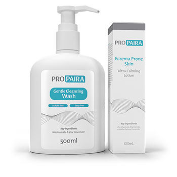 Propaira for Eczema Ultra Calming Lotion 100ml and Gentle Cleansing Wash 500ml combo Propaira for Eczema Ultra Calming Lotion 100ml and Gentle Cleansing Wash 500ml combo